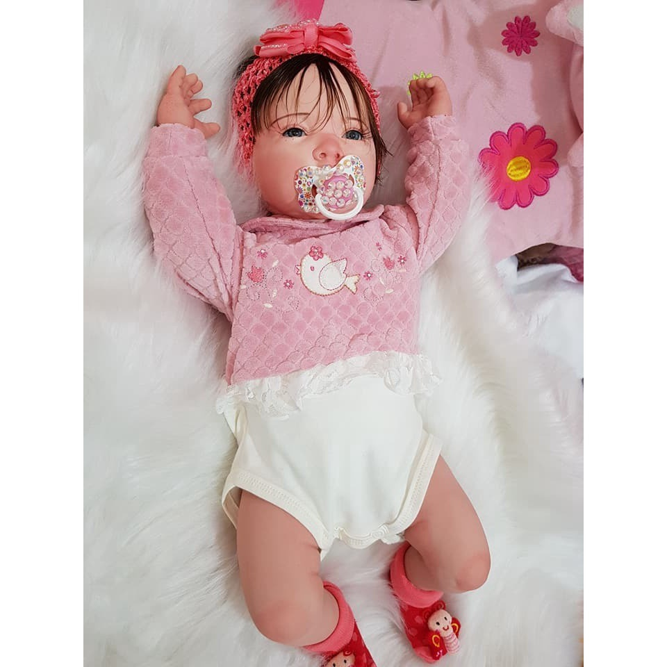 BEBÊ REBORN MARIA ALICE MEGA REALISTA FEITA ARTESALMENTE TODA EM SILICONE -  Maternidade Mundo Baby Reborn