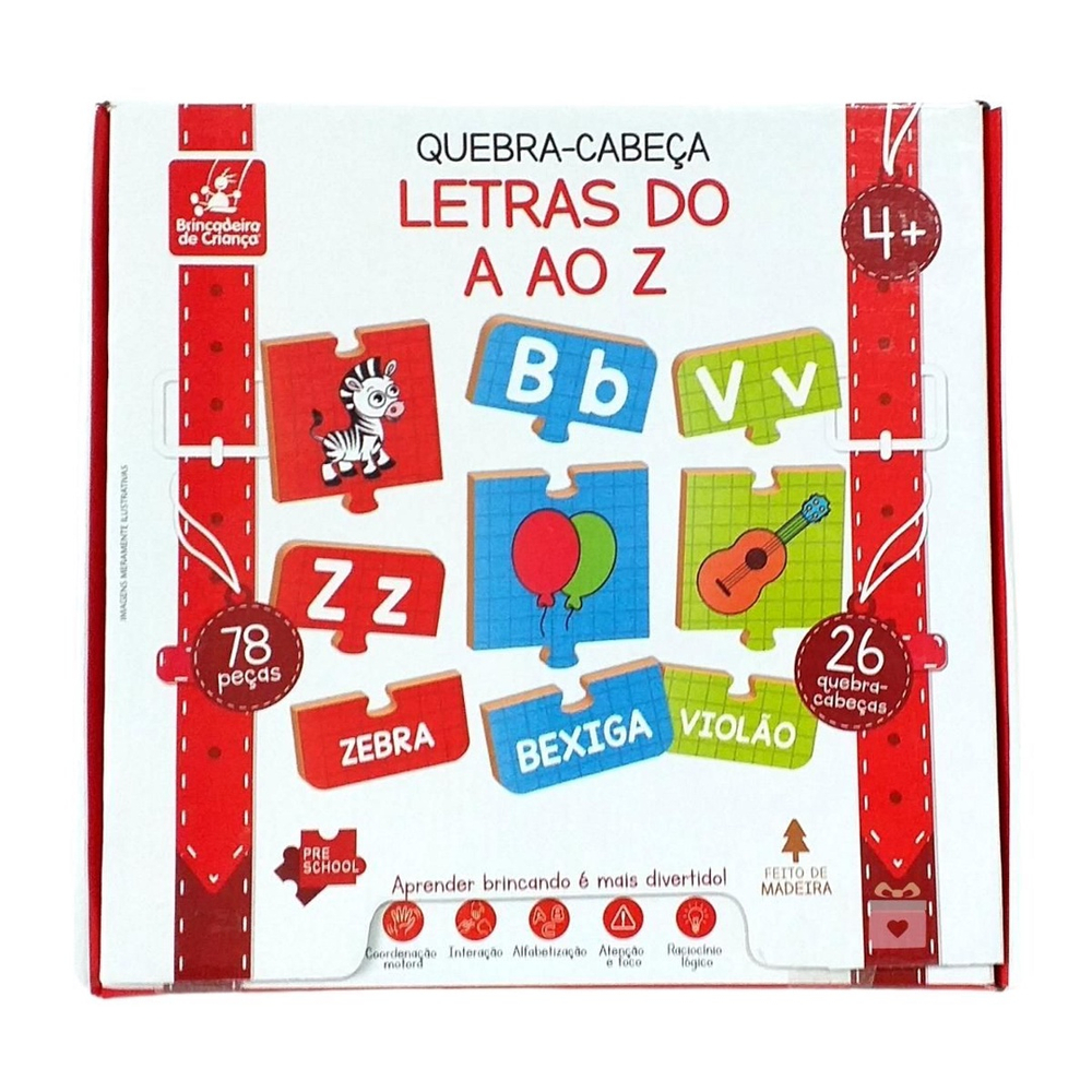 Quebra Cabeça Para Alfabetização: Letra Z.