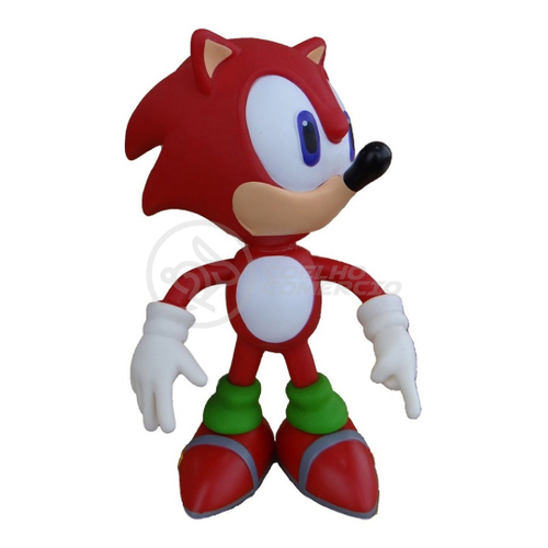 Boneco Sonic Pelúcia 50 Cm Vermelho Antialérgico Sonic World