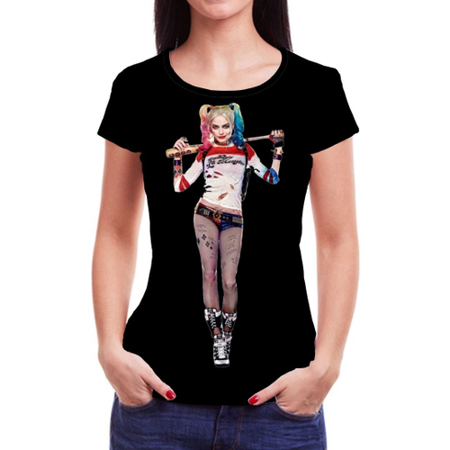 Blusa Da Arlequina Coringa Roupas Esquadrão Suicida Camiseta