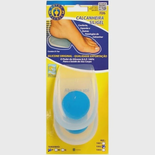 Calcanheira De Silicone Para Espor O Siligel Com Ponto Azul P Ortho Pauher Em Promo O Na