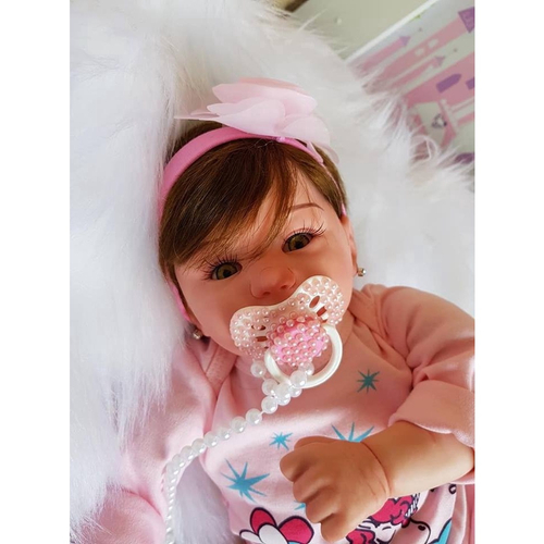 Bebê Reborn Lívia Menina 100% De Silicone - Loja Expresso Roupas &  Acessórios