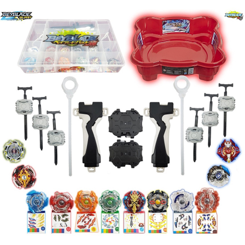 Kit Beyblade Burst Com Lançador Promo Barato Resistente no Shoptime