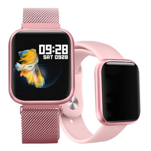 Smartwatch Sport Bracelet P80 Cor Rosa Pulseira Extra Rosa Masculino Feminino Esporte Batimentos Cardiaco Fitness Unissex na Americanas Empresas