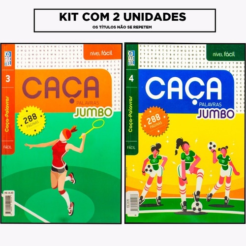 Kit Coquetel Com 4 Caça Palavras - Nível Fácil (novo)