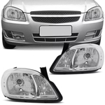 Par Farol Celta 2006 2007 2008 2009 2010 2011 2012 2013 2014 2015 Prisma 07 A 12 Máscara Cromada