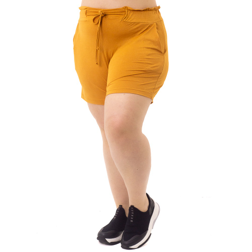 Short de best sale elástico plus size