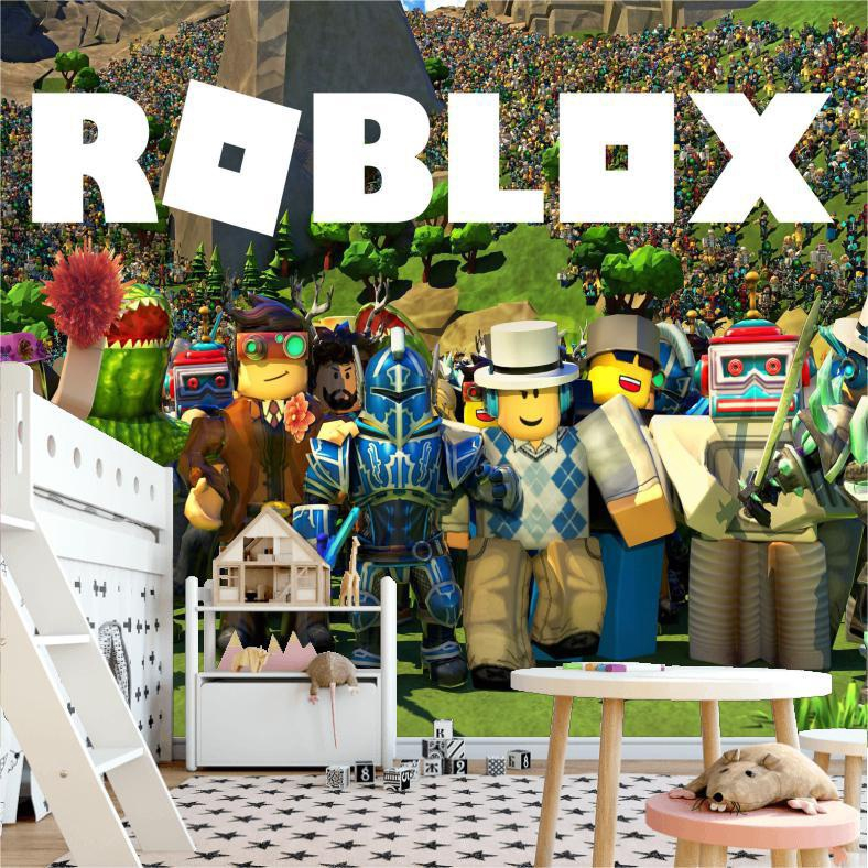 Papel De Parede Adesivo Para Quarto Infantil Roblox em Promoção na  Americanas