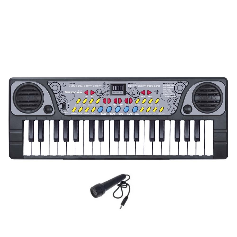 Piano Teclado Infantil Microfone Cantar Brinquedo Musical Educativo Crianca  (DMT5386) tem aqui, na ABMIDIA!