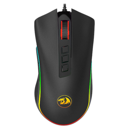 MOUSE GAMER REDRAGON BRANCOALA, RGB, 7200DPI, 6 BOTOES, PRETO