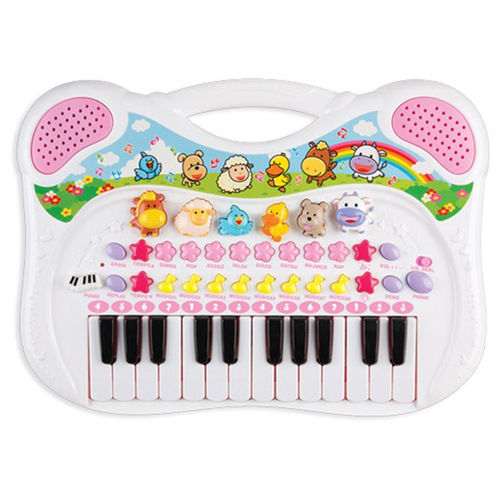 Piano Infantil Médio Rosa no Shoptime