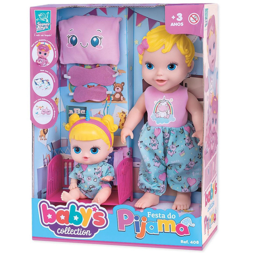 Boneca Com Tiarinha Dolls Collection Reborn Roupa Pink - SuperToys