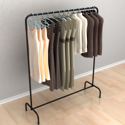 Arara De Roupas Dobrável 150cm Preta Menor preço em Arara De Roupas Dobrável 150cm Preta