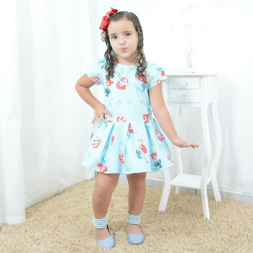 Roupa para festa pequena 2024 sereia