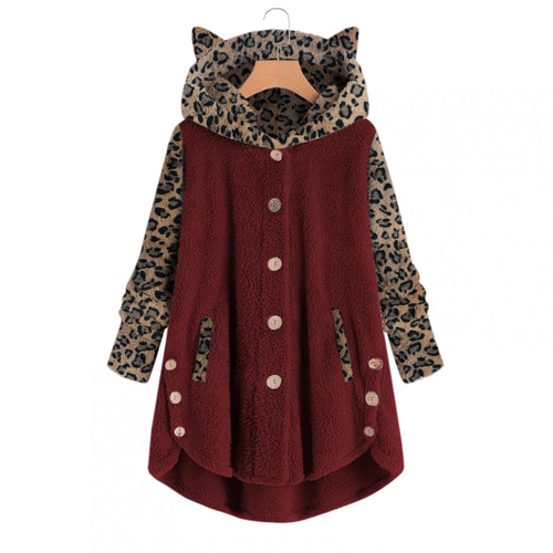 fur coat with moletom com capuz