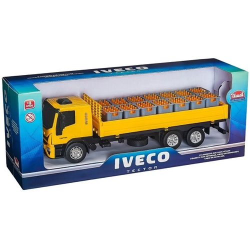 Brinquedo Réplica Caminhão Iveco Tector Coletor - Usual brinquedos