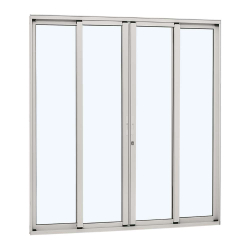 Porta de Correr em Alumínio 216 x 200 x 8,7 cm 4 Folhas Vidro Inteiriço Alumifort Sasazaki Menor preço em Porta de Correr em Alumínio 216 x 200 x 8,7 cm 4 Folhas Vidro Inteiriço Alumifort Sasazaki