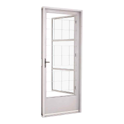 Porta Social de Giro Grade Quadriculada em Aço 217 x 87 x 8 cm Esquerda Pratika Sasazaki Menor preço em Porta Social de Giro Grade Quadriculada em Aço 217 x 87 x 8 cm Esquerda Pratika Sasazaki