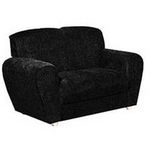 Sofá 2 Lugares Saint Pierre Suede Preto