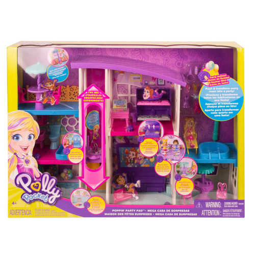 Polly Cola e Descola Sala de Jogos com Acessórios - Mattel