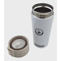 Copo Caneca Garrafa com Tampa Infusor Térmico Inox 380ml Quente Frio Café Chá Menor preço em Copo Caneca Garrafa com Tampa Infusor Térmico Inox 380ml Quente Frio Café Chá