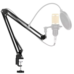 Braço Articulado de Aço Suporte de Mesa Para Microfone Profissional Podcast Entrevista Menor preço em Braço Articulado de Aço Suporte de Mesa Para Microfone Profissional Podcast Entrevista