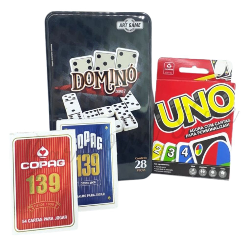 Baralho jogo de cartas uno para familia e amigos em Promoção na