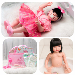 boneca bebe reborn corpo silicone pode dar banho - bzdoll - Boneca Reborn -  Magazine Luiza