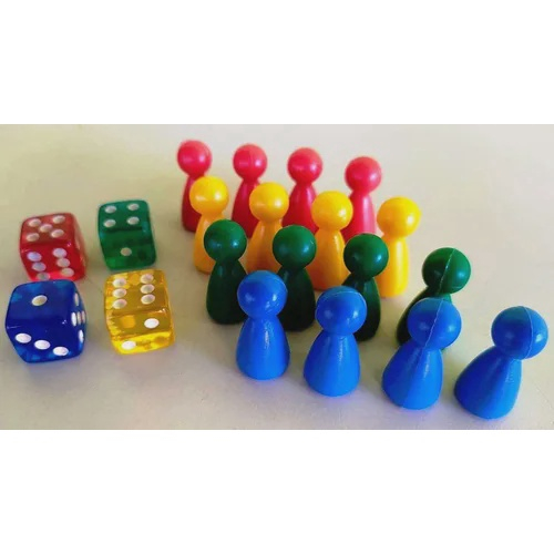 Brinquedo Jogo ludo com 16 peões e 1 dado - NostalShop