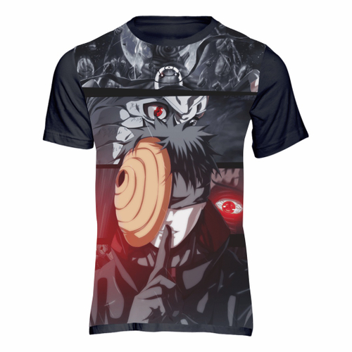 Camiseta masculina Nuvem Akatsuki Anime Naruto Arte Camisa Blusa