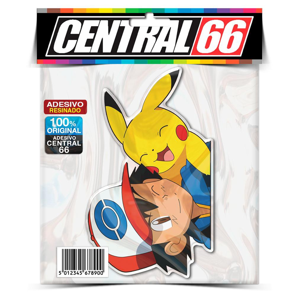 Adesivo Pokemon Ash e Pikachu Resinado em Promoção na Americanas