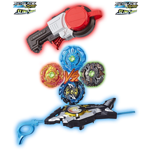 Arena Beyblade Burst + Lançador Medidor de Potencia + Kit Elemento X Hasbro