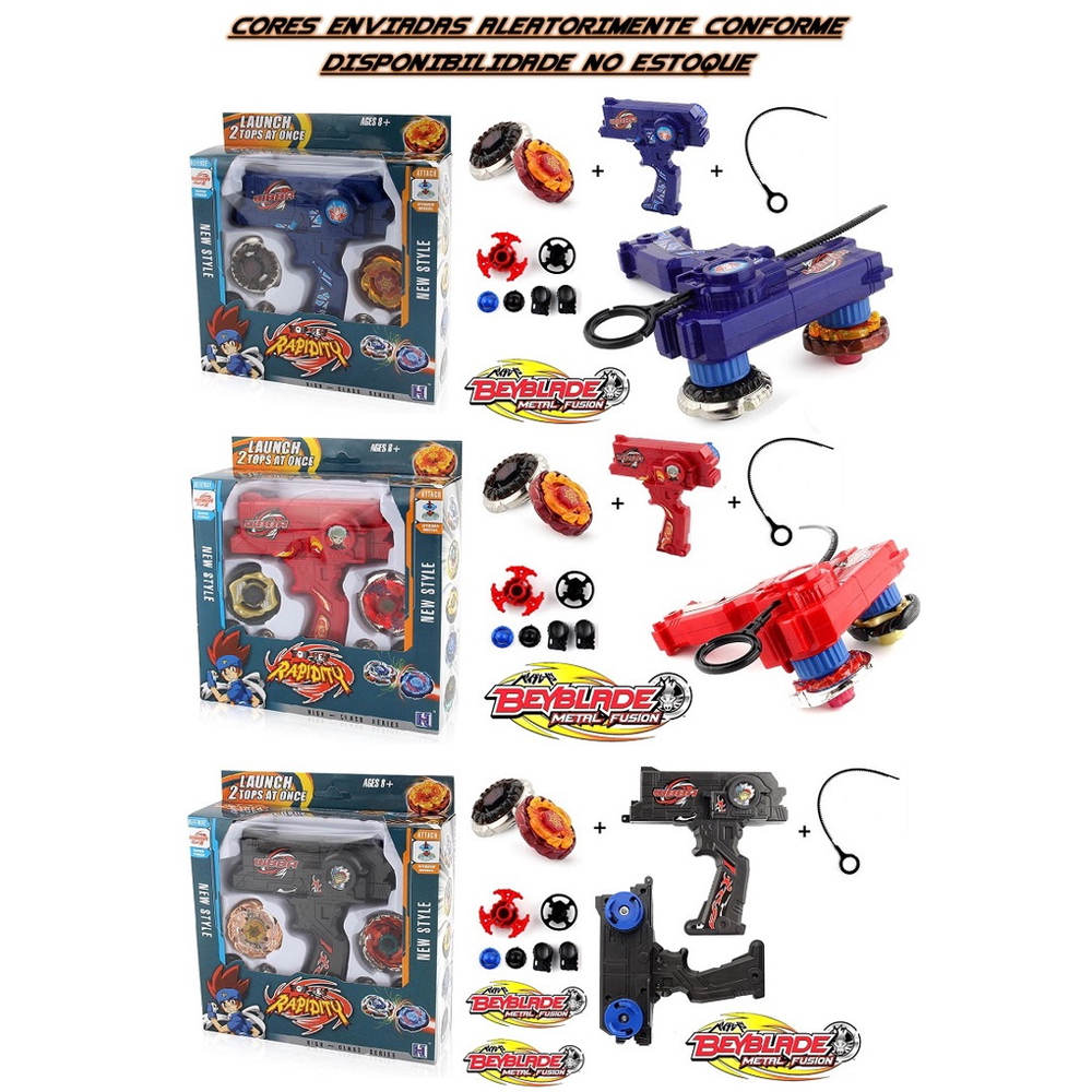 Beyblade Ferro Original Barato Rapidity 2 Pontas S Lançador