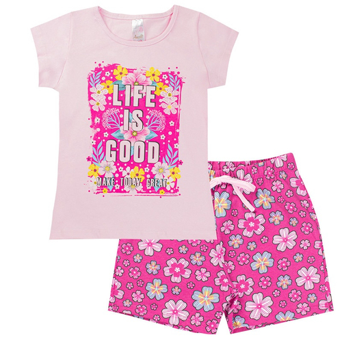 Kit 3 Conjunto Roupas Feminina Infantil De Verão P/ Crianças