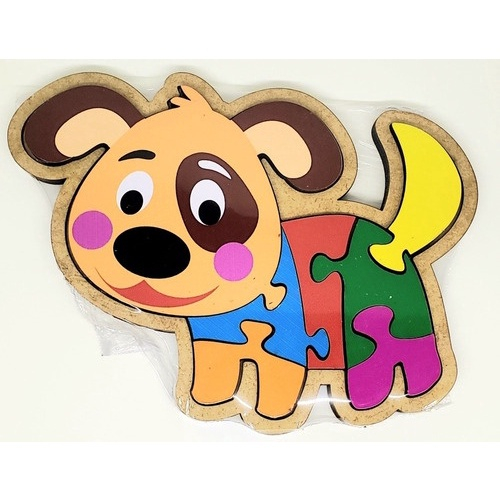 Brinquedo Educativo Pedagógico Montessori Encaixe Cachorro/Cachorrinho