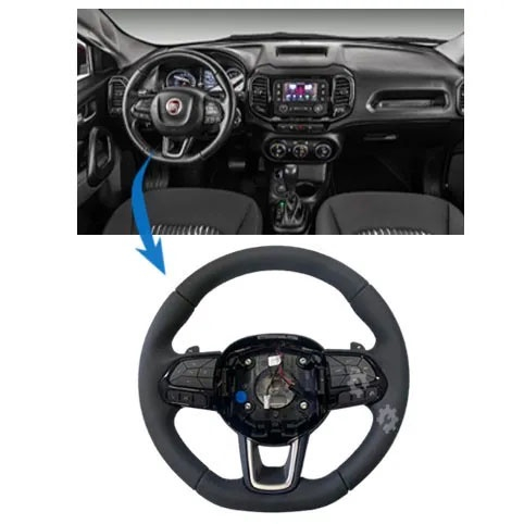 Volante Com Comando E Pedal Shift Fiat Argo Cronos Original - Loja