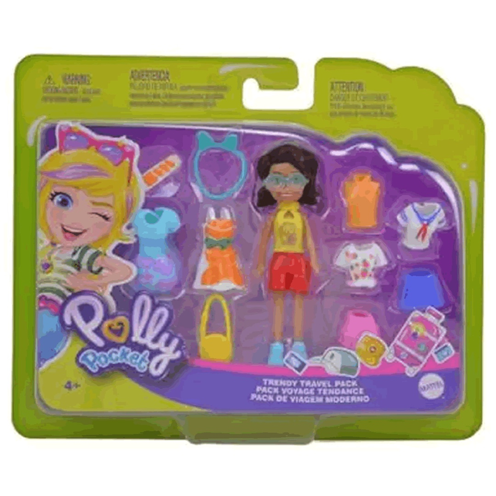 Boneca Polly Pocket Shani Pack De Viagem Moderno Mattel No Shoptime