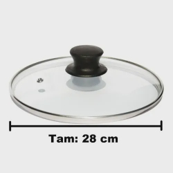 Tampa Avulsa De Vidro Temperado 28 Cm Para Panela Frigideira Caçarola é boa?