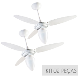 Kit Ventilador de Teto Ventisol Wind Premium Branco 3 velocidades 127v - 02 Unidades é boa?