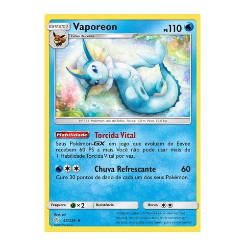 Kit Carta Pokémon Eevee Jolteon Vaporeon Flareon Original Pt