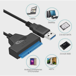Cabo Adaptador E Conversor Usb Sata Hd 2.5 Notebook E Ssd Menor preço em Cabo Adaptador E Conversor Usb Sata Hd 2.5 Notebook E Ssd