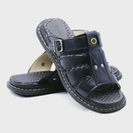 Sandália Franciscana Anti Stress Chinelo Masculino Ortopédico Couro Legítimo Oferta 1001