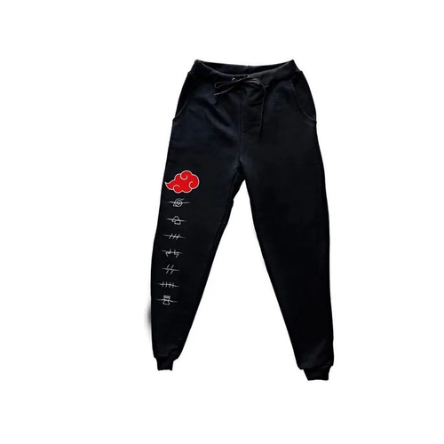 Calça De Moletom Slim Akatsuki Nuvem Anime Serie Naruto Top