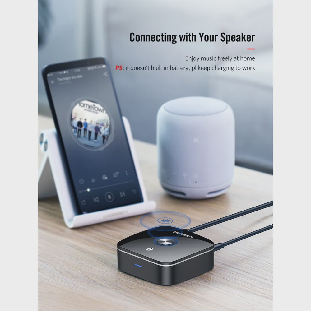 Adaptador receptor udio bluetooth 5 0 aptx ll ugreen transmissor em