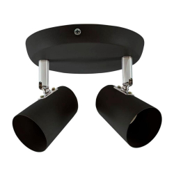 Spot New Short Bronzearte 2 Luzes GU10 Preto Menor preço em Spot New Short Bronzearte 2 Luzes GU10 Preto