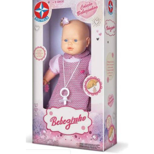 Boneca Bebe reborn Meu Bebezinho 31cm com acessórios ED1