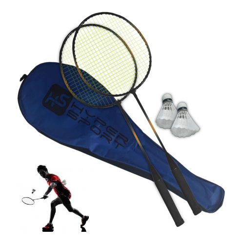 Jogo de Peteca Badminton Kit com 2 Raquetes 2 Bola infantil - DaiCommerce