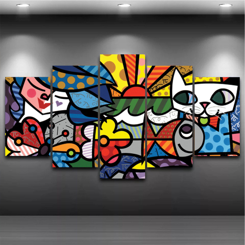 Romero Brito Quadro Mosaico 5 Peças 1,20x0,70cm Rb 02 é boa?