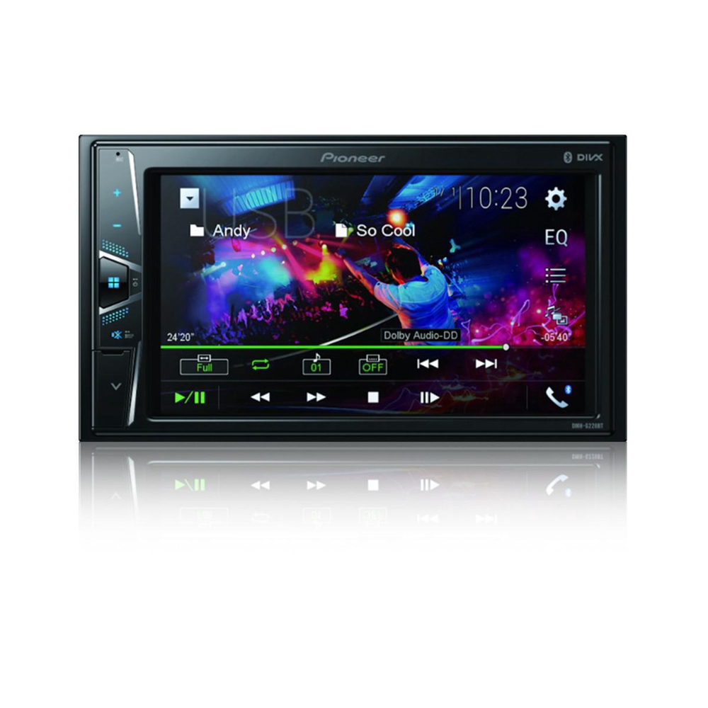 Multimídia 2 Din Pioneer Dmh-G228Bt Tela 6,2P Com Bluetooth no Shoptime