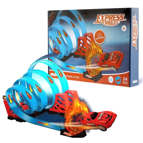 Pista de Carrinho Hot Wheels Track Set - Multikids